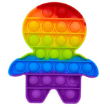 Pop it jouets anti-Stress pour adultes et enfants, bulle de poussée arc-en-ciel, jouet sensoriel
