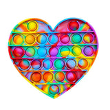 Pop it jouets anti-Stress pour adultes et enfants, bulle de poussée arc-en-ciel, jouet sensoriel