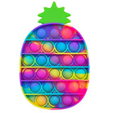 Pop it jouets anti-Stress pour adultes et enfants, bulle de poussée arc-en-ciel, jouet sensoriel
