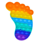 Pop it jouets anti-Stress pour adultes et enfants, bulle de poussée arc-en-ciel, jouet sensoriel