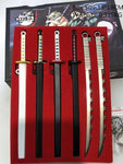 Portes clés katana demon slayer ghost blade, épées et masques des personnages katana, zenitsu, tanjirou, nezuko, tsuyuri, kanao,