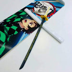 Portes clés katana demon slayer ghost blade, épées et masques des personnages katana, zenitsu, tanjirou, nezuko, tsuyuri, kanao,