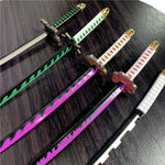 Portes clés katana demon slayer ghost blade, épées et masques des personnages katana, zenitsu, tanjirou, nezuko, tsuyuri, kanao,