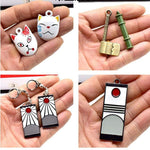 Portes clés katana demon slayer ghost blade, épées et masques des personnages katana, zenitsu, tanjirou, nezuko, tsuyuri, kanao,