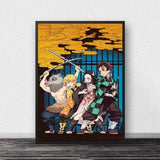 Poster Demon Slayer affiche manga goodies décoration