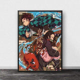 Poster Demon Slayer affiche manga goodies décoration