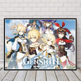 Poster Genshin Impact Poster manga affiche canvas décor