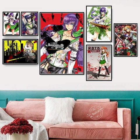 Poster Highschool of The Dead Poster poster canvas affiche manga