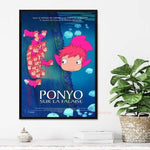 Poster Ponyo on the Cliff Miyazaki Hayao Poster Canvas affiche manga