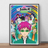 Poster Saiki K affiche manga canvas décoration