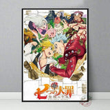 Poster the Seven Deadly Sins affiche manga goodies