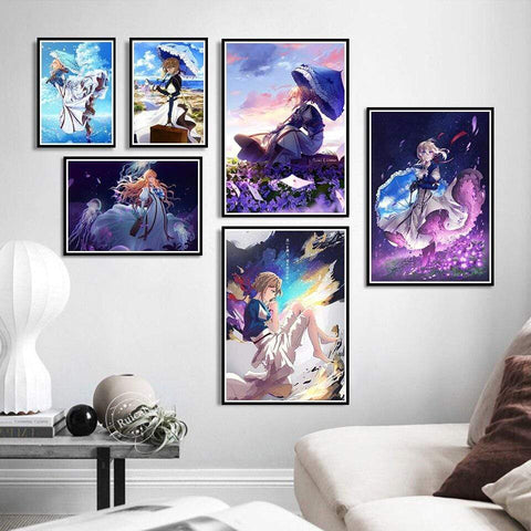 Poster Violet Evergarden Poster Canvas affiche manga goodies
