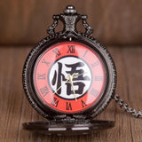 Montre à Gousset Dragon Ball</br> Kanji "Go" Noire