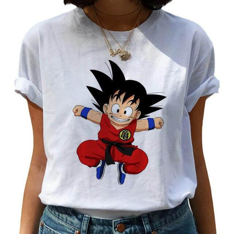 T-Shirt DBZ Femme Goku Petit 