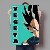 Poster Dragon Ball Z</br> Vegeta (Flat Design)