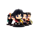 Lot de 5 figurines Demon Slayer : Kimetsu No Yaiba Nezuko Zenitsu Tanjirou Giyuu Inosuke Kyoujurou