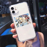 Coque téléphone Genshin impact  iPhone 11 12 Pro MAX XS XR 7 SE20 X 8Plus