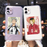 Coque téléphone Haikyuu Volleyball Boy  iPhone 11 12 Pro Max XS XR X 7 SE20 8 6Plus Kenma Kozume