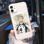 Coque téléphone Haikyuu Volleyball Boy  iPhone 11 12 Pro Max XS XR X 7 SE20 8 6Plus Kenma Kozume