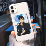 Coque téléphone Haikyuu Volleyball Boy  iPhone 11 12 Pro Max XS XR X 7 SE20 8 6Plus Kenma Kozume