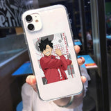 Coque téléphone Haikyuu Volleyball Boy  iPhone 11 12 Pro Max XS XR X 7 SE20 8 6Plus Kenma Kozume