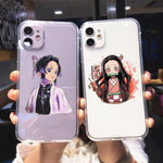 Coque téléphone Kimetsu No Yaiba Demon Slayer iPhone 11 12 Pro MAX XS XR X 7 SE20 8 goodies manga