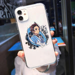 Coque téléphone Kimetsu No Yaiba Demon Slayer iPhone 11 12 Pro MAX XS XR X 7 SE20 8 goodies manga