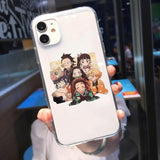 Coque téléphone Kimetsu No Yaiba Demon Slayer iPhone 11 12 Pro MAX XS XR X 7 SE20 8 goodies manga