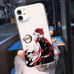 Coque téléphone Kimetsu No Yaiba Demon Slayer iPhone 11 12 Pro MAX XS XR X 7 SE20 8 goodies manga