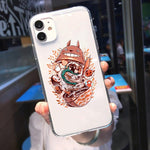 Coque téléphone Happy Totoro iPhone 11 12 Pro XS MAX X 7 XR SE2020 8 6Plus