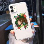 Coque téléphone Happy Totoro iPhone 11 12 Pro XS MAX X 7 XR SE2020 8 6Plus