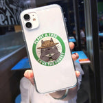 Coque téléphone Happy Totoro iPhone 11 12 Pro XS MAX X 7 XR SE2020 8 6Plus