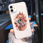 Coque téléphone Happy Totoro iPhone 11 12 Pro XS MAX X 7 XR SE2020 8 6Plus