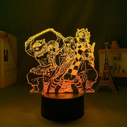 Lampe Demon Slayer Kimetsu No Yaiba goodies manga lampe led 3D