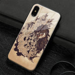 Coque téléphone kimetsu no yaiba kokushibou iPhone SE 6 6s 7 8 Plus X XR XS 11 12 demon slayer