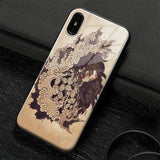 Coque téléphone kimetsu no yaiba kokushibou iPhone SE 6 6s 7 8 Plus X XR XS 11 12 demon slayer