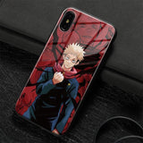 Coque téléphone jujutsu kaisen  Itadori Yuji  iPhone SE 6 6s 7 8 Plus X XR XS 11 12 Mini Pro Max