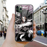 Coque téléphone kimetsu no yaiba kokushibou iPhone SE 6 6s 7 8 Plus X XR XS 11 12 demon slayer