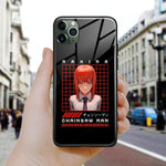 Coque téléphone makima Chainsaw Man  iPhone SE 6 6s 7 8 Plus X XR XS 11 12 Mini Pro Max