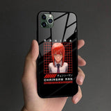 Coque téléphone makima Chainsaw Man  iPhone SE 6 6s 7 8 Plus X XR XS 11 12 Mini Pro Max