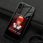 Coque téléphone makima Chainsaw Man  iPhone SE 6 6s 7 8 Plus X XR XS 11 12 Mini Pro Max