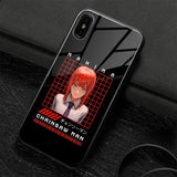 Coque téléphone makima Chainsaw Man  iPhone SE 6 6s 7 8 Plus X XR XS 11 12 Mini Pro Max