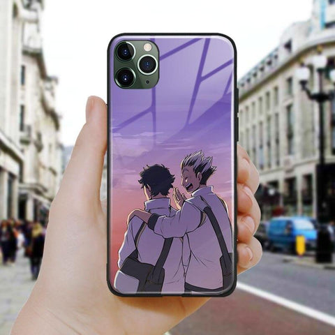 Coque téléphone bokuto koutaro and Keiji Akaashi iPhone SE 6 6s 7 8 Plus X XR XS 11 12 Mini Pro Max