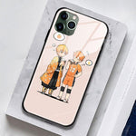 Coque téléphone Demon Slayer and Haikyuu cute  iPhone SE 6 6s 7 8 Plus X XR XS 11 12 Mini Pro Max