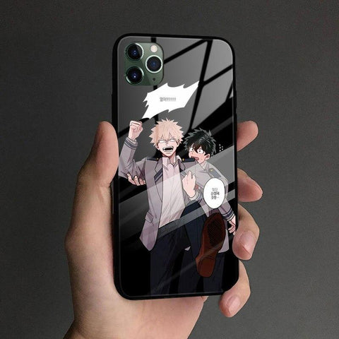 Coque téléphone my hero academia  iPhone SE 6 6s 7 8 Plus X XR XS 11 12 Mini Pro Max