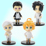 Lot de 4 figurines The Promised Neverland Anime Figure Emma Norman Ray Jemima