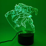 Lampe LED 3D Dragon Ball</br> Goku vs Jiren le Gris