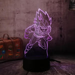 Lampe LED 3D Dragon Ball</br> Prince Saiyan Vegeta