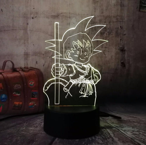 Lampe LED 3D Dragon Ball</br> Goku Bâton Magique