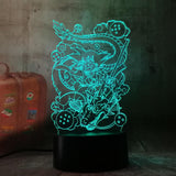 Lampe LED 3D Dragon Ball</br> Goku Petit & Shenron